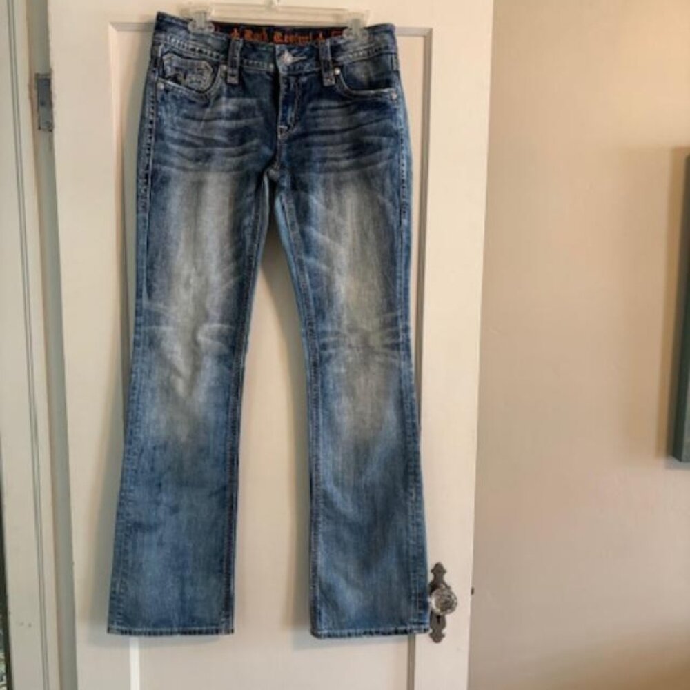 Distressed Rock Revival jeans